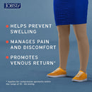 JOBST Relief 20-30 mmHg Waist High Compression Stockings - Regular Band, Open Toe | Black | Large — 4