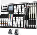 Four Candies 27PCS Metal Mechanical Pencil Set, Art Supplies with Case | 0.3mm+0.5mm+0.7mm+0.9mm+2.0mm — 1
