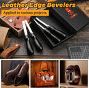 CBHGFEA 4 Size Leather Edge Skiving Bevelers Tool Set (4mm 6mm 8mm 10mm) — 6