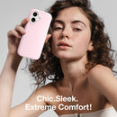 GONEZ Magnetic for iPhone 16 Case, Silicone Cover Chalk Pink — 7