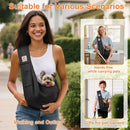 Tomkas Small Dog Sling Carrier - Classic Pocket & Classic Strap - Wrap Carrier - for 3-10 lbs Pets(Black) — 2