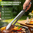 Grill Tongs, 17 Inch Extra Long Stainless Steel BBQ Tongs (17", 1PC) — 3