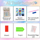 Ausanrl Bookshop Square Diamond Painting Kits - Square Drill Diamond Paintings Bookstore,Square Diamond Art,DIY Gem Painting for Adults and Crafts for Gifts and Home Wall Decor 12x16inch | 12x16inch(Square diamond painting) — 4