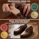 11 PCS Leather Care Kit - Horsehair Brushes,Saddle Soap,Waterproofing Wax,Mink Oil Conditioner,Polishing Cloth,Microfiber cloth,Boot Shoe Shine Cleaning Kit Gift for Men Cowboy Husband Dad — 5