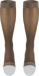 Truform Sheer Compression Stockings, 15-20 mmHg, Women's Knee High Length, Open Toe, 20 Denier, Taupe, Medium | Medium (1 Pair) — 6