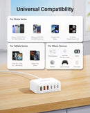 USB Fast Charger Block 50% Smaller 100W Max 6-Port GaN USB Charging Station photo 3