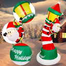Lulu Home 9FT Christmas Inflatable, Giant Lighthouse with Santa & Reindeer — 7