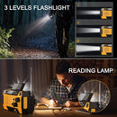 Hand Crank Emergency Radio 7400mWh (2000mAh) Solar Hand Crank Radio | 2000mAh Orange — 6