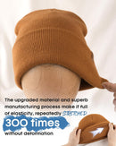 FURTALK Beanie for Men Women Cuffed Thick Knitted Winter Hat Skull Cap - Brown — 3