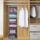 Large Hanging Sweater Organizer for Closet,Collapsible 6-Shelf Hanging Closet Shelves with Drawers, Washable (Grey-6 Shelf) — 3