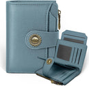 Icycay Cat Small Wallet Women RFID Blocking Bifold Cute Credit Card Holder - Blue — 1