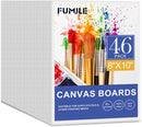 FUMILE Canvas Boards for Painting 8x10, 46 Pack Canvases Primed Acid Free Blank Canvas Panels for Classroom and Parties | 8x10in — 1