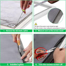QWR Pet Proof Window Screen Replacement Kit, 39"x118" Durable High Hardness Screen Mesh Replacement Window Screens Repair Kit for Sliding Screen Door,Patio and Windows.(Folded Package with Tool Kit) — 5