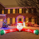 10FT Giant Christmas Inflatable Santa Claus Outdoor Decorations, Hug Santa Inflatable Built-in LED Light, Weatherproof Giant Christmas Blow Up Yard Decor for Gardern Lawn Indoor Winter Holiday — 6