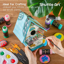 Shuttle Art Acrylic Paint, 36 Colors Acrylic Paint Set with Brushes & Palette, 2oz/60ml Bottles, Rich Pigments Non-toxic for Artists Kids & Adults, Painting on Canvas Rocks Ceramic Wood | Regular | 2 Fl Oz (Pack of 36) — 7