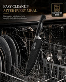 Amorston Knife Set 15 Piece Kitchen Knife Set with Block — 6