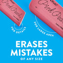 Paper Mate Erasers, Pink Pearl, 12 Count - Latex Free and Smudge Resistant, Back to School, Teacher Supplies — 7