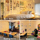 JMEXSUSS 300 LED Remote Control Curtain Lights, Plug in Fairy Curtain Lights Outdoor, Window Wall Hanging String Lights for Bedroom Indoor Dorm Backdrop Wedding Party Patio Christmas Decor, Warm White | *Warm White — 3