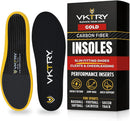 VKTRY Gold Sport Insoles for Cleated Shoes - Carbon Fiber Insole - Weight 171-220 Lbs — 1