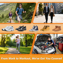 Work Orthotic Insoles for Standing All Day-240+ lbs Heavy Duty High Arch Support Boots Inserts Men Women, Comfort Dual PORON Cushioning for Plantar Fasciitis Relief, Flat Feet, Heel Pain - Yellow — 8