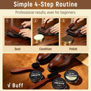 11PCS Shoe Polish Kit with Leather Storage Case Shoe Shine Kit Gift for Men — 4