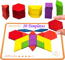 Activities for Dementia Patients, 80 Pieces Wooden Tangrams Puzzle Seniors — 1