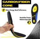 Carbon Fiber Insoles with Arch Support, Plantar Fasciitis Insoles, Breathable Slip-Resistant Top, Orthotic Pain Relief Inserts for Walking and Standing (US Men 5.5-6.5, Women 7.5-8.5) — 2