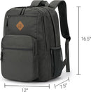 ZORFIN 26L Backpack for College, and Travel: Water Resistant Bookbag - Forge Grey | 16.5 Inch — 3