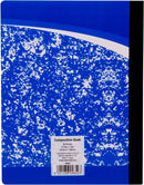 Mintra Primary Composition Notebook, 4 Pack, Blue Cover, 80 Sheets, 7.5in x 9.75in, 1/2 Sheet, Ruled with Drawing Area, Flexible Hardcover Journal, Grades K-2, School & Home Use | Primary Ruled — 7