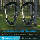 Hammock Straps and 2 Carabiners, 30+2 Loops, 1200lbs Breaking Strength (500lbs Rated) | 100% Non-Stretch, Lightweight, Portable Camping - Quick, Easy Setup | Heavy Duty + Tree Friendly | 8 Feet. | Orange — 3