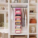 YOUDENOVA Weekly Clothes Organizer for Kids, Hanging Closet Organizer, Pink — 2