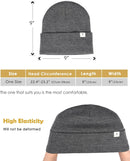 YANIBEST Satin Lined Beanie for Women, Reduce Frizz Winter Hats - Ad-dark Grey — 6