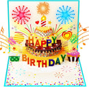 Pop Up Birthday Cards for Men - LED Light & Music Birthday Card | Brown — 1