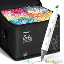 Ohuhu Alcohol Markers - 160-color AP Certificated Double Tipped Art Marker Set for Artist Adults Cozy Coloring Sketch Illustration - Chisel and Fine Dual Tips - Oahu of Ohuhu Markers - Refillable — 1
