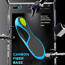 Welnove Carbon Fiber Sports Insoles with Arch Support | Jump Higer & Run Faster Stabilize Better Athletic Insoles for Running, Basketball | Shock Absorption & Energy Return,NOT for Cleats-XL - Blue — 6