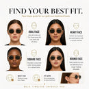 Retro Oval Sunglasses for Women, Trendy Chic Gold Frame Shades | B2 Gold / Grey + Black / Grey | 56 Millimeters — 4