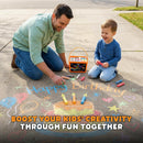 24 PCS Sidewalk Chalk for Kids - 13 Colors Chalk Bucket -Non-Toxic Washable | 24 Count (Pack of 1) — 6