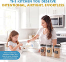 Shazo Airtight Food Storage Containers with Lids - 6 PC BPA Free Clear Plastic…