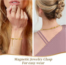 Magnetic Necklace Clasp and Closures with Double Lobster Clasp, 14K Gold and Silver Necklace Extenders for Women… — 3