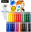 Artecho Tempera Paint Sticks, 24 Colors, Washable, Non-Toxic | 24 Vibrant Colors — 1
