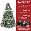 Hykolity 6 ft Prelit Christmas Tree with Pine Needle and Red Berries — 6