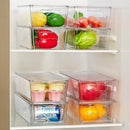Vtopmart 8pcs Clear Stackable Storage Bins with Lids — 6