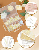FIVEIZERO 900 PCS Eye Pins, Head Pins and Ball Pins, Gold & Silver, 3 Size — 3