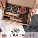 11 PCS Leather Care Kit - Horsehair Brushes,Saddle Soap,Waterproofing Wax,Mink Oil Conditioner,Polishing Cloth,Microfiber cloth,Boot Shoe Shine Cleaning Kit Gift for Men Cowboy Husband Dad — 6