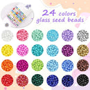 4500pcs 24 Color Seed Beads 4mm 6/0 Round Beads for Bracelet Making — 3