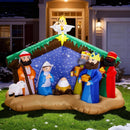8 FT Christmas Inflatables Nativity Scene Outdoor Decorations, Christmas Blow Up Yard Decorations Nativity Sets for Garden Lawn Xmas Decor — 1