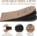 2 Pack Heel Lifts, Adjustable Heel Lifts for Leg Length Discrepancy, Women Man Shoe Lift Pain Relief, Brown Heels Pads for Shoes(Medium) — 4