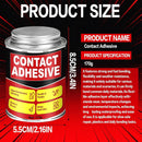 Contact Cement Adhesive, 6 oz Contact Cement Glue with Brush — 7