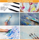 CONDA 8x8 inch Stretched Canvas for Painting, Pack of 8, 100% Cotton, 5/8 Inch Profile Value Bulk Pack for Acrylics, Oils Painting | 8x8 inch, 8 Pack — 5