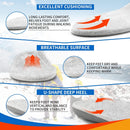 210lbs+ Winter Wool Warm Insole Plantar Fasciitis Pain Relief Men Arch Support Orthotic Insert Flat Feet Women, Heel Spur Relief Work Boot Shoes Insole Standing All Day Size8, 270MM - Gray — 3